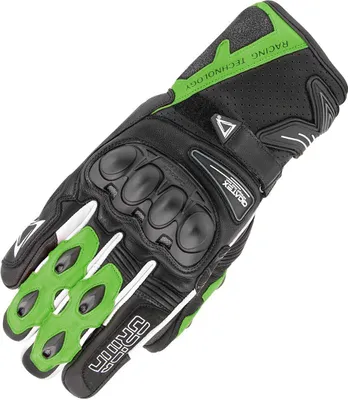 Immagine prodotto di Guanti da moto Orina Stream, nero/verde, 11 (2XL)