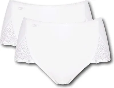 Produktbild von Sloggi Damen-Slips, weiß, Pure Sense Luxe Maxi, 2 Stück, Größe 42