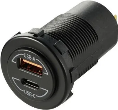 Obrázok produktu pre VOLTCRAFT Power-Delivery USB-Einbausteckdose Kfz 60W (VC-14336670)