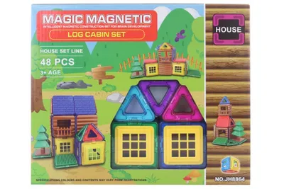 Produktbild von Magnetisches Bauklotzset, 48 Teile