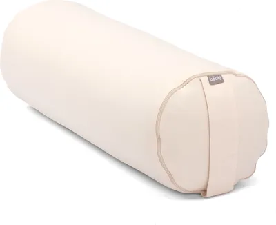 Produktbild von Yoga Bolster ECO mit Dinkelhülsenfüllung aus kbA, Baumwollbezug natur, 65x20 cm