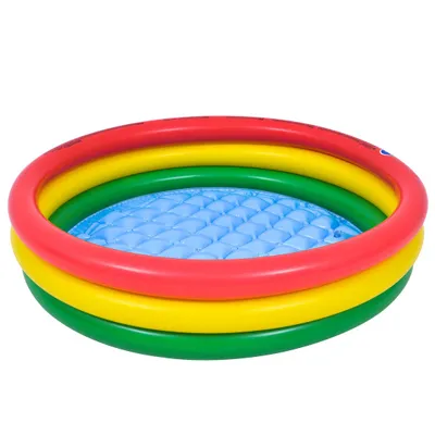 Produktbild von Aufblasbares Kinderbecken mit 3 Ringen, 100 x 22 cm