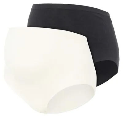 Produktbild von Mamalicious Umstands Slips 2-er Pack Unterhosen Überbauch Panty MLHEAL Größe: S-M