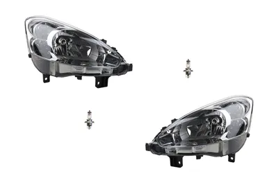 Imagen del producto de Johns, faros halógenos compatibles con Peugeot Partner 7 (2012-2015), modelo H4, juego para el lado izquierdo y el lado derecho