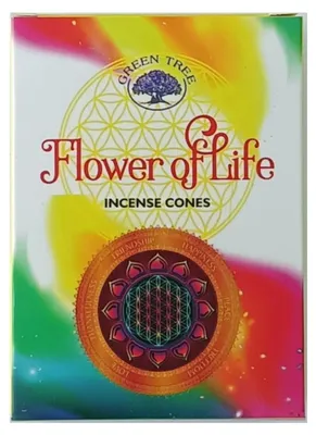 Produktbild von Green Tree Räucherkegel "Flower of Life" 10 Stk.