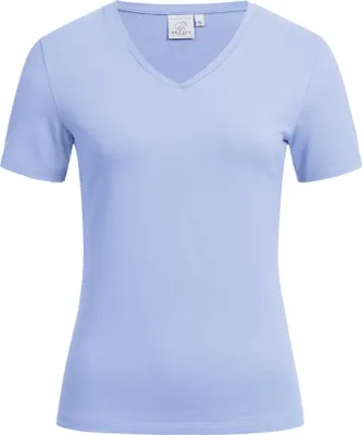 Produktbild von Greiff SHIRTS Damen T-Shirt Kurzarm V-Neck Regular-Fit Hellblau XS