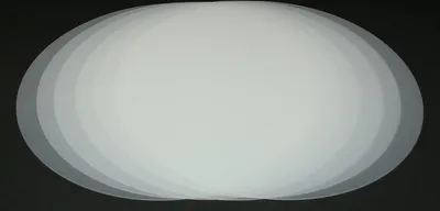 Produktbild von Tischset transparent abwaschbar 38 cm rund 6-teilig