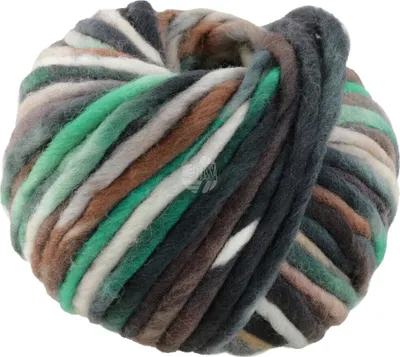 Immagine prodotto di Lana Grossa CONFETTI 100 g di filato merino wick variegato colour explosion 50 m colore 016 - soft/grigio chiaro/antracite/beige/nougat/marrone cioccolato