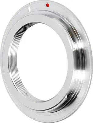 Produktbild von Objektivadapter für M42 Objektive an Canon EOS aus verchromtem Messing
