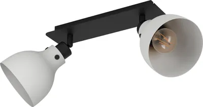 Produktbild von EGLO Matlock, Strahler Oberflächenbeleuchtung, E27, 2 Glühbirne(n), 80 W, 220 - 240 V, Schwarz, Grau