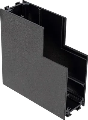 Produktbild von Vertikale L-Verbindung für Magnetschienen Aufbau 20mm Schwarz