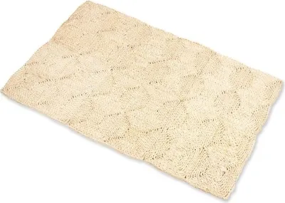 Produktbild von Strohteppich Naturteppich 60x90 cm Boho Teppich Maisstroh Natur handgeflochten