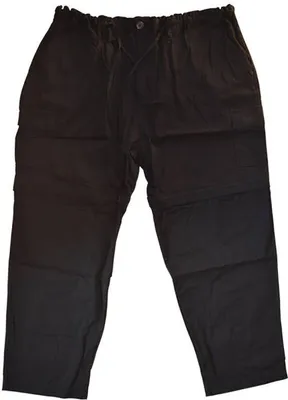 Produktbild von Übergrößen Zipp-off-Jeans Schlupf-Jeans Gummibund bequem Schwarz 8XL