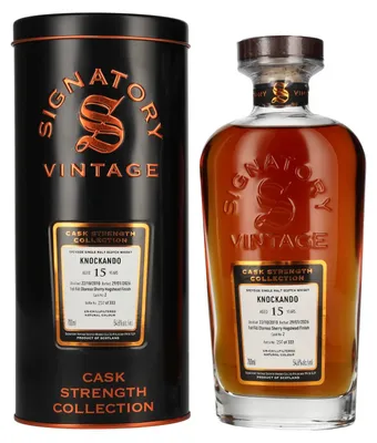 Image de Signatory Vintage KNOCKANDO 15 Years Old Cask Strength Collection #2 2010 54,6% Vol. 0,7l in Tinbox