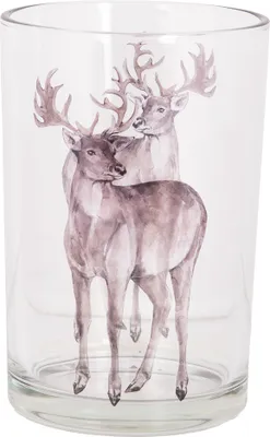 Produktbild von Clayre & Eef Teelichthalter Ø 12x18 cm Transparant Glas Hirsch