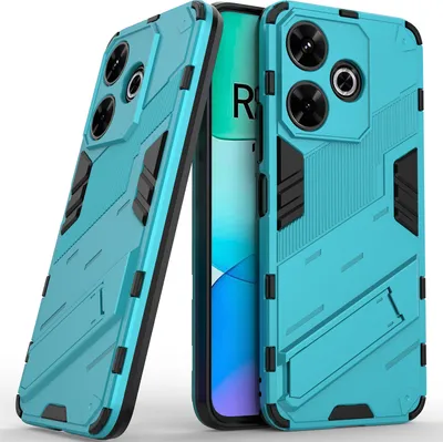Obrázek produktu pro Pouzdro pro Xiaomi Redmi 13 Hybridní PC TPU Nárazuvzdorné Ochranné Pouzdro s Funkcí Stojanu modré
