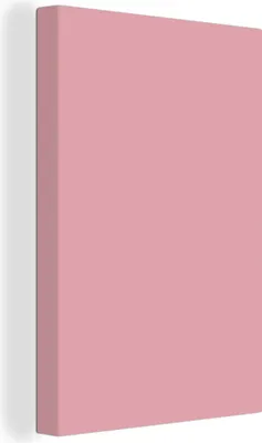 Produktbild von MuchoWow® - Leinwandbilder - Rosa - Farben - Innenraum - Einfarbig - Farbe, Wandbild, Wanddeko Bilder Wohnzimmer, 40x60 cm