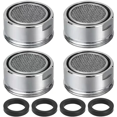 4x Strahlregler M24, Wasser sparend, Edelstahl, 24 mm, für Küche & Bad