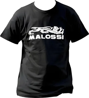 Image de T-shirt Malossi, couleur noire, taille S, 100 % coton