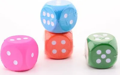 Obrázok produktu pre Kocky 7,5 cm, 4 rôzne