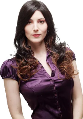 Produktbild von WIG ME UP Perücke Ombre wellig braun SA070-6T30H4