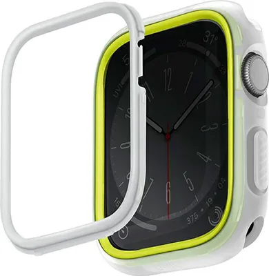 Image de Uniq Etui Moduo Apple Watch Series 4/5/6/7/8/9/Se/Se2 44/45Mm Limonka-Biały/Lime-White