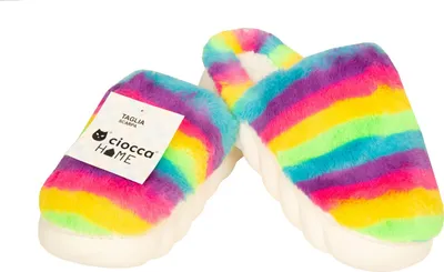 Obrázek produktu pro Dámské pantofle CIOCCA s pevnou protiskluzovou podrážkou, měkké a teplé pantofle, model HD086A, velikosti 1–36/38, 100 % polyester