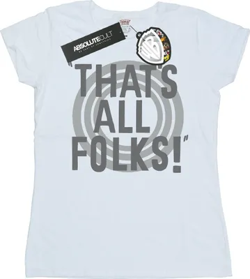 Produktbild von Looney Tunes - "That's All Folks" T-Shirt für Damen BI26578 (S) (Weiß)
