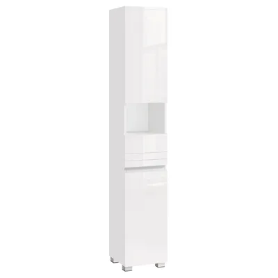Produktbild von VASAGLE Badezimmerschrank, Badschrank, Badezimmermöbel mit einer Schublade/2 Schubladen, verstellbare Ablagen, offenes Fach