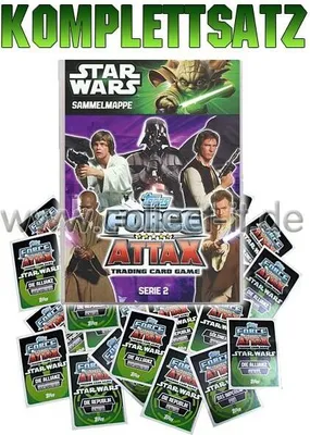Produktbild von FAMOV2 - Spar 13 - Komplettsatz ALLE 240 Karten+Sammelalbum - Star Wars Force Attax - Movie Cards Serie 2