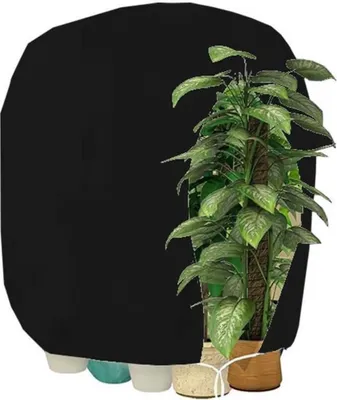 Produktbild von Winterschutz Pflanzen Frostschutz 160x180cm Schwarz Reißverschluss Beutel