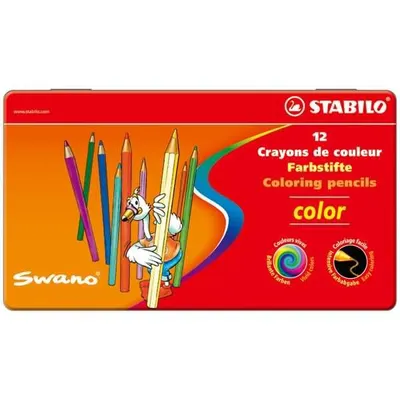 Produktbild von Buntstift - STABILO color - 12er Metalletui - mit 12 verschiedenen Farben