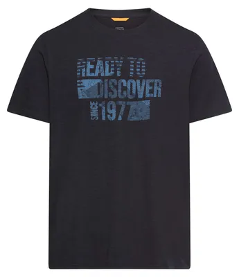 Produktbild von Camel Active Übergrößen dunkelblau T-Shirt Frontprint