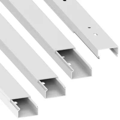 Produktbild von Kabelkanal mit Montageöffnungen - PVC, Weiß, 4 Meter