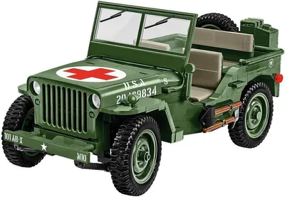 Obrázok produktu pre COBI Willys MB & Trailer - Executive Edition, Stavebnica, 10 rok / roky, 1580 kusov