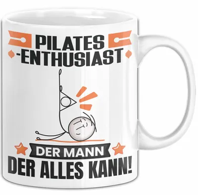 Produktbild von Pilates-Enthusiast Tasse Geschenk für Pilates-Enthusiast Der Mann Der Alles Kann Geschenkidee zum Geburtstag (Weiß)