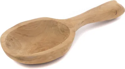 Produktbild von TEAK SCHALE "SCOOP" | Teakholz | Wurzelholzschale Kellenform