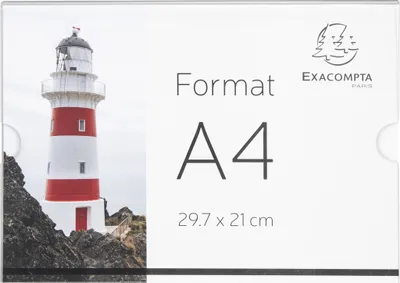 Image de Exacompta 10x Porte-visuel mural horizontal A4 Cristal 84858QD
