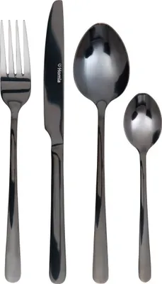 Obrázek produktu pro Sada příborů | LUGANO | černá | 24 kusů | 854274 Homla
