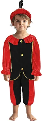 Obrázok produktu pre Pietenpak čierno-červený detský kostým 98-104 cm