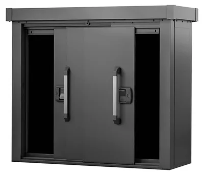 Produktbild von GFP Geräteschrank Metall 135x55x112 cm Gartenschrank Schiebetür anthrazit inkl. Fußboden