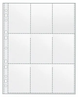 Produktbild von VELOFLEX Sammelhülle - DIN A4 - PP - 9 Taschen - glasklar - 100 Stück