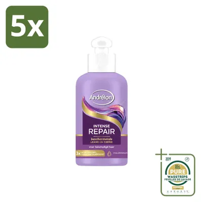 Imagen del producto de 5 x Crema sin enjuague Andrélon Intense Repair - 200 ml - Pack ahorro - 5 unidades