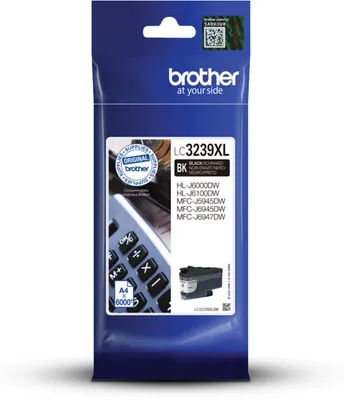 Image de Brother LC3239XLBK - Rendement élevé - noir - original - cartouche d'encre - pour Brother HL-J6000DW, MFC-J5945DW, MFC-J6945DW, MFC-J6947DW