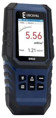 Zdjęcie produktu dla Miernik emf er 02 pola elektromagnetycznego LCD do domu biura zewnątrz