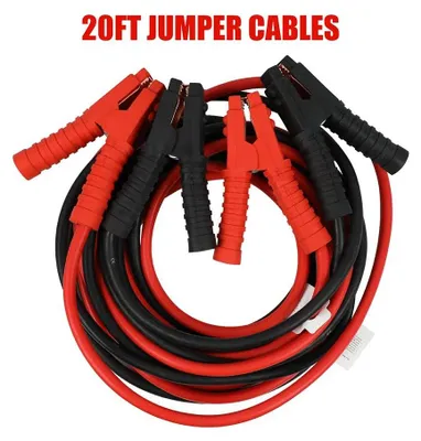 Produktbild von Starthilfekabel Auto - Booster-Kabel 6 m 3000A - Schwerlast Überbrückungskabel für PKW und SUV - Mit Doppel-Klemmen