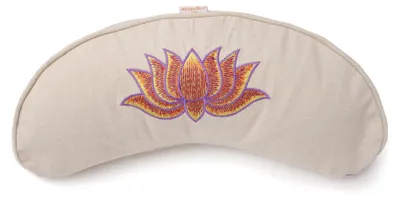 Produktbild von yogabox Yogakissen Halbmond BASIC Lotus Stick multicolor - natur 40 x 17 x 12 cm Buchweizenschalen
