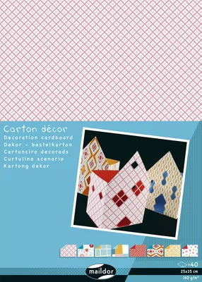 Immagine prodotto di Maildor Confezione 40 fogli di cartone decorato 25x35cm