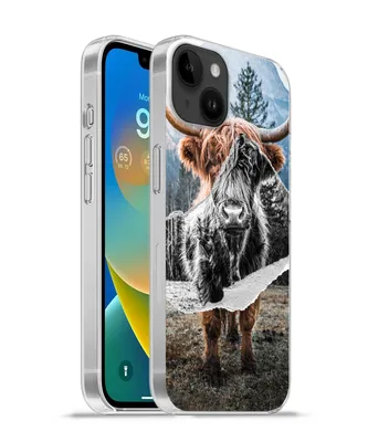 Produktbild von MuchoWow® Handyhülle Schutzhülle Hülle für Apple iPhone 14 Plus - Soft case Schottischer Highlander - Kuh - Tiere Silikon Softcase Handy Hülle - Abbildung