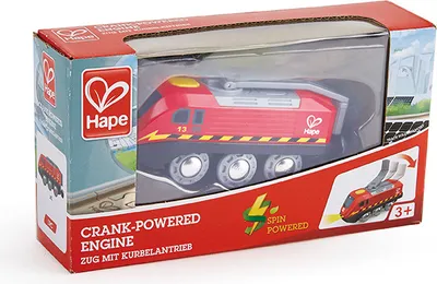Produktbild von Hape CRANK-POWERED TRAIN, Zug, 3 Jahr(e), Holz, Rot